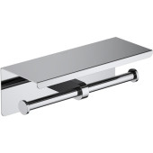 AQ4909CR ОБЕРОН бумагодержатель двойной с полкой AQ4909CR