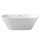 AQ-5776 ХОРСА Ванна акриловая, отдельностоящая, 1680760580. В комплекте со сливом и ножками. Цвет белый глянцевый. AQ-5776