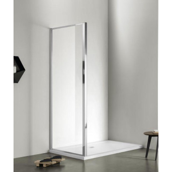 AQ ARI WA 10020CH Неподвижная душевая стенка 1000x2000, для комбинации с дверью, профиль хром, стекло прозрачное (AQ NAA 6310-100) AQ ARI WA 10020CH