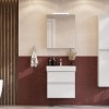 Roca Oleta Зеркальный шкаф 60х70см, SX, c LED-светильником, цвет: белый. A857645806