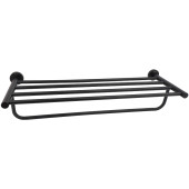 AQ4015MB ВЕГА полка для полотенец, матовый черный AQ4015MB