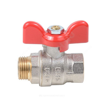 Кран шар лат Эксперт нк Ду25 Ру40 м/р полн баб Dist Н123Б-7