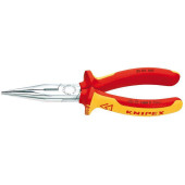 Плоские Круглогубцы с Режущими Кромками KNIPEX 160 мм Хромированные 2506160