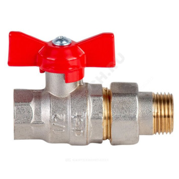 Кран шар лат Стандарт нк Ду15 Ру40 м/амер полн баб Dist Н341Б-3