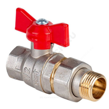 Кран шар лат Стандарт нк Ду20 Ру40 м/амер полн баб Dist Н342Б-4