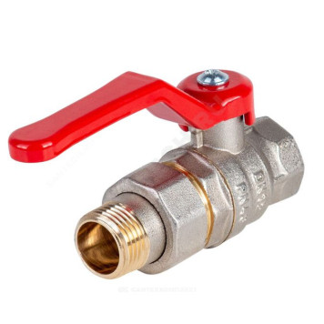 Кран шар лат Стандарт нк Ду15 Ру40 м/амер полн рыч Dist Н341Р-4