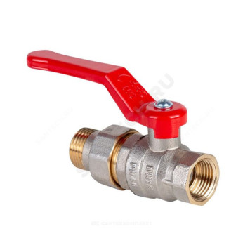 Кран шар лат Стандарт нк Ду15 Ру40 м/амер полн рыч Dist Н341Р-6