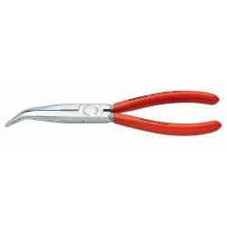 Плоские круглогубцы KNIPEX 2621200SB чернёные 200 мм с режущими кромками