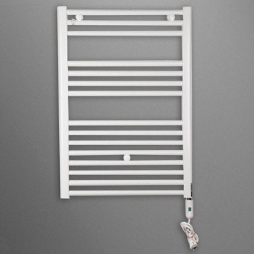 Irsap Ares Полотенцесушитель электрический 58x81.8x3см (15 трубок-2 промежутка), мощность: 400 ватт, с выключателем, провод: 120см, цвет: белый (01)-2
