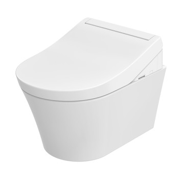 TOTO GP Унитаз подвесной 54x38x33.5cм, TORNADO, смыв 4,5л, CeFiONtect, c cиденье-вошлет, цвет: белый. CW553Y, TCF34120GEU-1