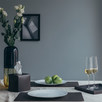 ADJ Прямоугольный плейсмат, 45x30 см., цвет: черный/серый-1