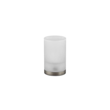 Gessi Emporio Accessories Стакан настольный, сатинированное стекло, цвет: Finox Brushed Nickel