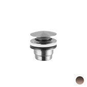 Newform X-STEEL 316 Донный клапан нажимной ldquo;StopGordquo;, для раковин с/без перелива, монтажный размер: 15-67 мм цвет: PVD Brushed copper bronze. 24686.59.067