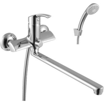 LM1151Cplus STRIKEСмеситель универсальный с плоским изливом 300 мм, с аксессуарами, хром LM1151C