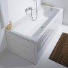 Duravit D-Code Ванна акриловая 180х80x40см , встраиваемая, с 2 наклонами для спины, выпуск центральный, цвет: белый. 700101000000000, 790226000001000, 790127000000000