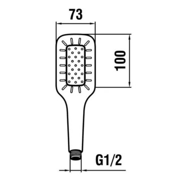 Laufen MyCity Ручной душ, 1 режим, цвет: хром. HF939030100000-2