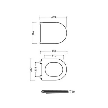 Globo 4ALL Сиденье для унитаза, микролифт, цвет: белый матовый / хром-1