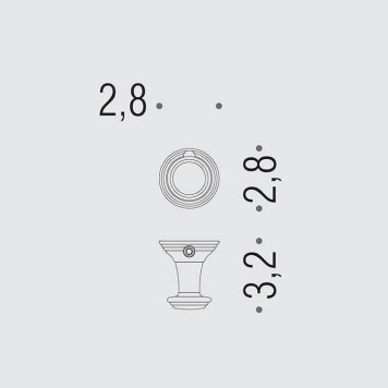 Colombo Hermitage Крючок LC77, цвет: PVD золото-1