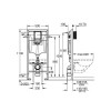 Система инсталляции для унитаза GROHE Rapid SL с панелью смыва Arena Cosmopolitan S, альпин-белый (39549SH0)