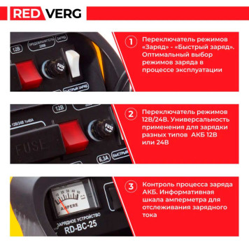Устройство зарядное REDVERG RD-BC-25-9