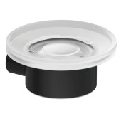Kludi 58 985 39 Vela R Мыльница настенная, (белое матовое стекло), черный матовый 5898539