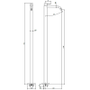 Almar Freestanding Смеситель для раковины, напольный, цвет: оружейный металл брашированный PVD. E214007.GM
