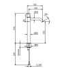 Fantini Nostromo SMALL Смеситель для раковины, на 1 отв, высокий излив , цвет: хром. 50 02 G906WF