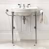 DevonDevon New Etoile Консоль 98х52.5см, с раковиной на 3 отв, напольная, цвет: хром/белая. IBLG3FNET, DENEWETOILECR