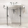 DevonDevon New Etoile Консоль 98х52.5см, с раковиной на 3 отв, напольная, цвет: хром/белая. IBLG3FNET, DENEWETOILECR