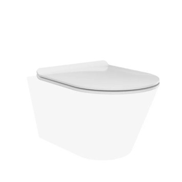 Kerama Marazzi Plaza Modern Сиденье для унитаза, цвет: белое глянцевое-1