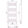 Сунержа Модус Полотенцесушитель водяной 40x100h, цвет: матовый черный 31-0250-1040