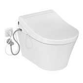 TOTO GP Унитаз подвесной 54x38x33.5cм, TORNADO, смыв 4,5л, CeFiONtect, c cиденье-вошлет, цвет: белый. CW553Y,  TCF34120GEU