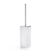 3SC Mood White Туалетный ёршик, напольный, композит Solid Surface, цвет: белый матовый/хром. MW17ASL
