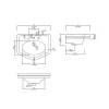DevonDevon New Etoile Раковина 70х53 см, 3 отв., на пьедестале, цвет: белый. IBLG3FNET, IBCOLNET