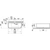 Laufen Sonar Ванна 160x81х53см, пристенная, 5 отв., со слив-переливом, материалл: Marbond, цвет: белый. 2.2034.7.000.036.1