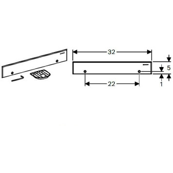 154.335.21.1 декоративная накладка, хр.глянц. 154.335.21.1-1