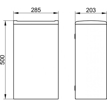 12788010001 COLLECTION MOLL Ведро для мусора, настенное, 25 л., антрацит/хром 12788010001-1