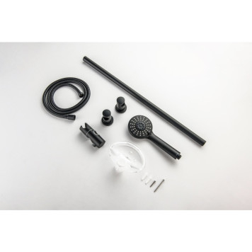 AQ2013MB БЕТТА душевой гарнитур 3jet 65 см, матовый черный AQ2013MB-1