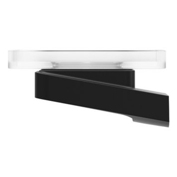 Держатель с мыльницей (стекло) TD 200.20 черный X07P556-1