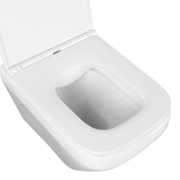 AQ1155-00 ЛИРА Унитаз подвесной безободковый 490365320мм, тонкое сиденье с механизмом плавного закрывания, крепеж AQ1155-00-3