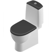 BEST COMFORT Унитаз-компакт Черный S1 (WC.CC/Best/2-DM/BLK.G/S1) WC.CC/Best/2-DM/BLK.G/S1