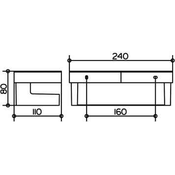 12758010000 COLLECTION MOLL Корзинка для душа, хром/белый 12758010000-3