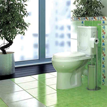 40301110602 Унитаз-компактИридаСтандарт/ белый, нижний подвод воды, горизонтальный выпуск (старый арт. 40301110402) 40301110602-2