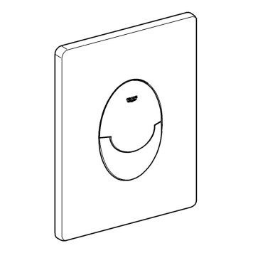 38505KF0 Skate Air Накладная панель (3 режима смыва), вертикальный монтаж, черный матовый (для Rapid SL и Uniset) 38505KF0-3