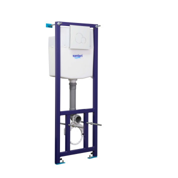 138164S0000B2 Пэк Альфа комфорт (подвес. унитаз с сиденьем полипр. SC, инсталляция, белая панель) (НОВИНКА) 1.3816.4.S00.00B.2-2