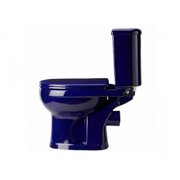 40355110402 Унитаз-компактИридаСтандарт/ синий, нижний подвод воды, горизонтальный выпуск (старый арт. 40355130402) 40355110402-1