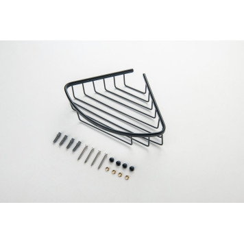 AQ4906MB угловая полка, матовый черный AQ4906MB-1