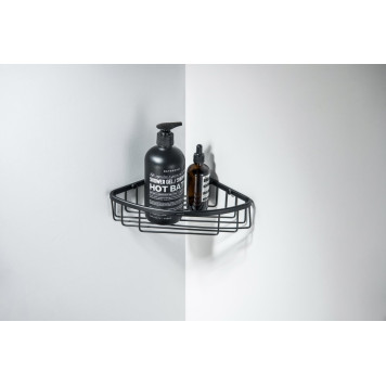 AQ4906MB угловая полка, матовый черный AQ4906MB-3