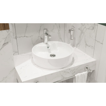 BEST SHELF Умывальник накладной 43 см ВКС Белый S1 (WB.CT/Best/43-C.Shelf/WHT.G/S1) WB.CT/Best/43-C.Shelf/WHT.G/S1-3