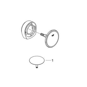 19952000 Talentofill Внешняя часть наливного, сливного, переливного гарнитура, хром (для арт.28990/28991) 19952000-1